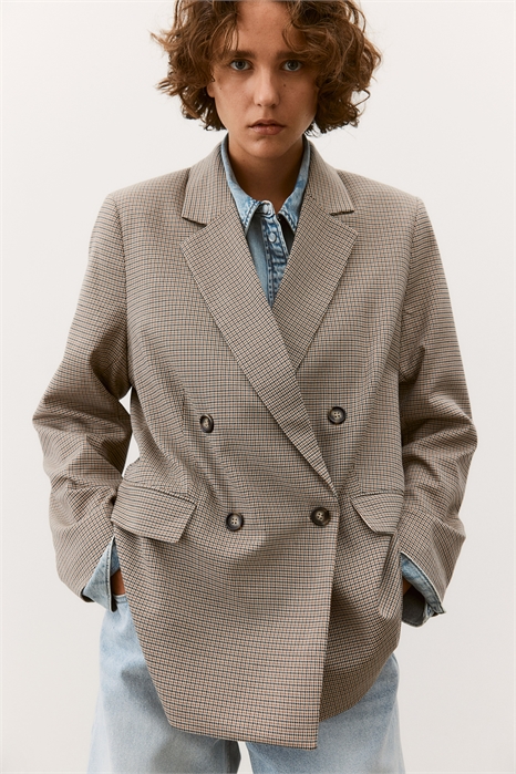 Двубортный блейзер 1232584004 - Фото 13602357