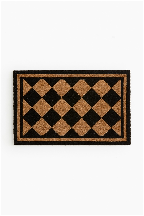 Узорчатый половик из кокосового волокна 1243212001 - Фото 13602458
