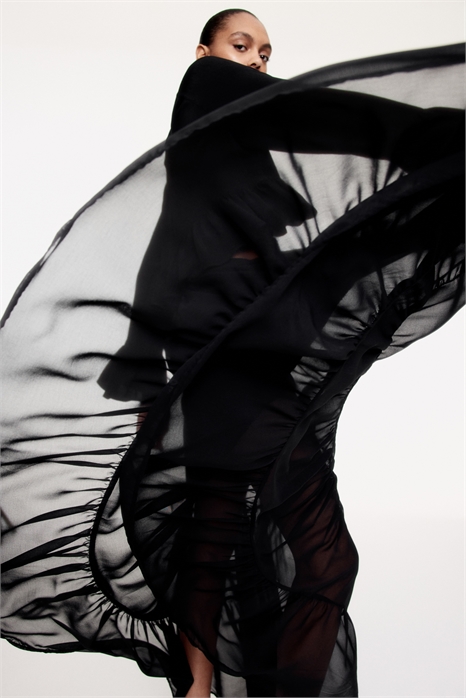 Многоярусная юбка макси 1295832001 - Фото 13605309