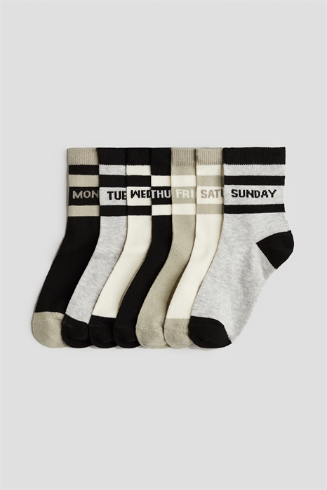 Высокие носки, набор 7 пар 0487052091 - Фото 13605314