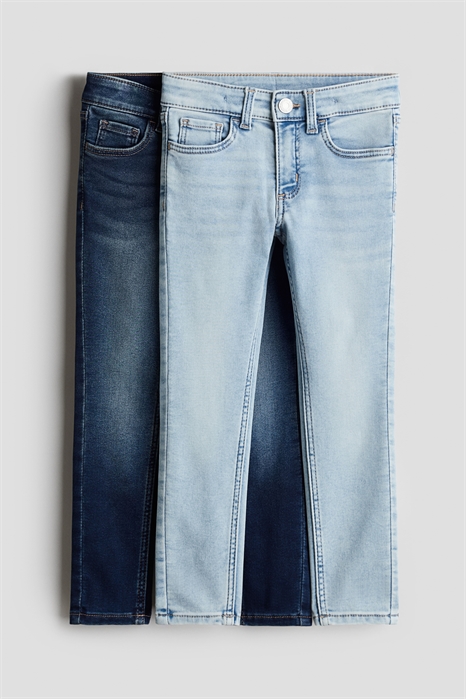 Джинсы-скинни из супермягкого материала в упаковке по 2 штуки 1233495001 - Фото 13606296