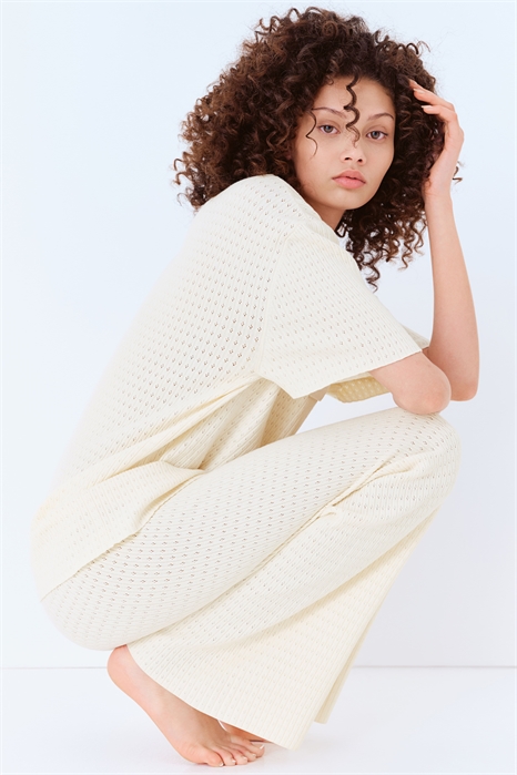 Рубашка-поло из пуантельевого трикотажа 1281746001 - Фото 13606588