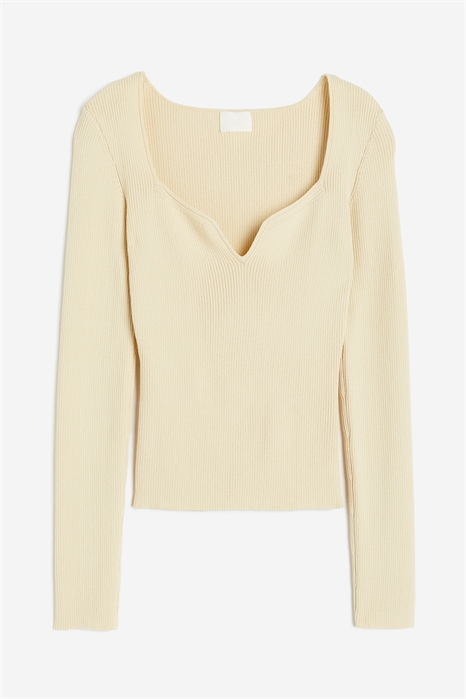 Трикотажный топ с вырезом сердечком 1215262003 - Фото 13606772