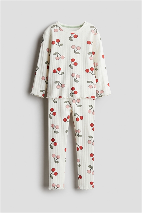 Пижама из ребристого хлопка 1241119005 - Фото 13606876