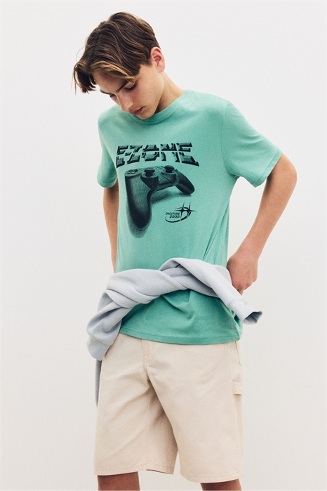 Футболка с принтом хлопковая 1118512048 - Фото 13607780