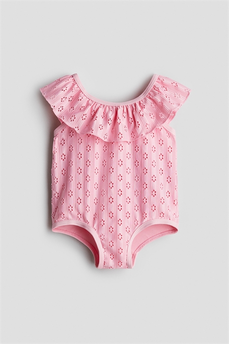 Купальник с отделкой воланами 1200398007 - Фото 13607925