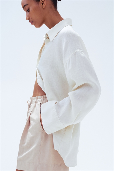 Шорты с завязками из льняного бленда 1259172002 - Фото 13608198