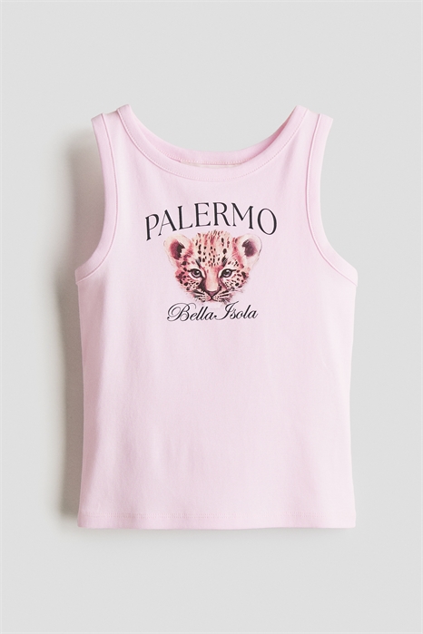 Майка с принтом из хлопка 1288428010 - Фото 13609543