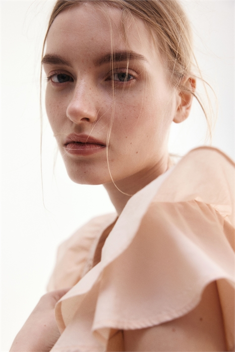 Блузка с рисунком бродери англез 1281510003 - Фото 13610652