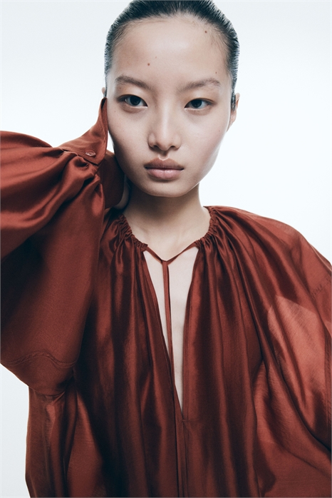 Блузка из смеси лиоцелла 1275826002 - Фото 13611120