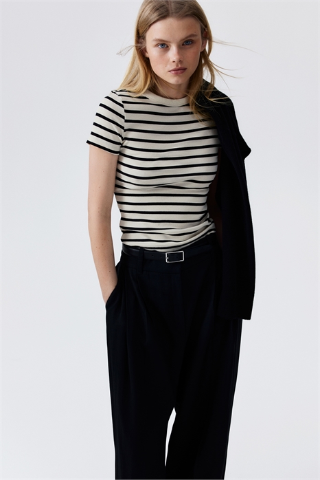 Ребристая футболка 1270491009 - Фото 13613383