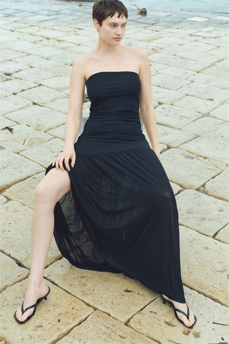 Платье-бандо с драпировкой 1277403002 - Фото 13616956