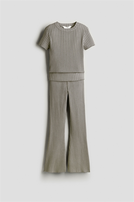 Комплект из 2 частей из трикотажа в рубчик 1220397001 - Фото 13617406