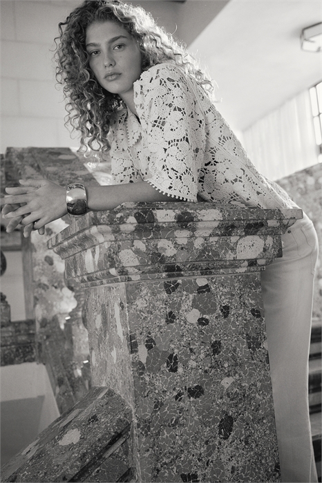 Топ из вязаного трикотажа 1274618002 - Фото 13617723