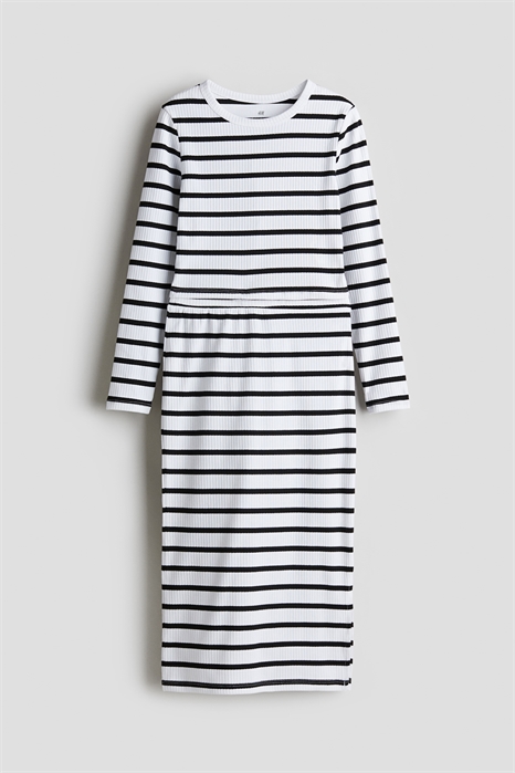 Комплект из двух частей: топ и юбка с ребристой отделкой 1227554009 - Фото 13617926