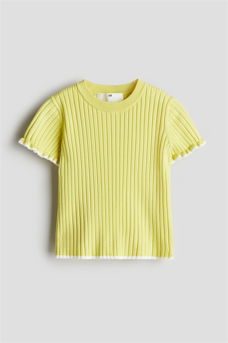 Трикотажный топ в рубчик 1224475010 - Фото 13619020