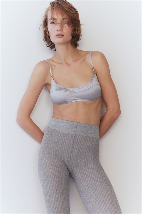 Колготки без носков с ребристой вязкой 1232571006 - Фото 13619041