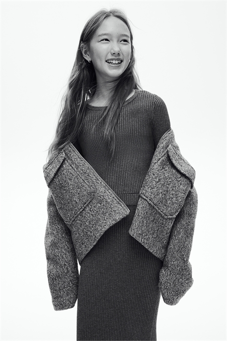 Комплект из двух частей: топ и юбка из рифленого трикотажа 1245066001 - Фото 13619511