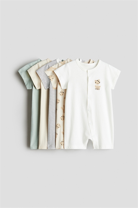 Хлопковые спальные костюмы в упаковке из 5 штук 1237629002 - Фото 13621939