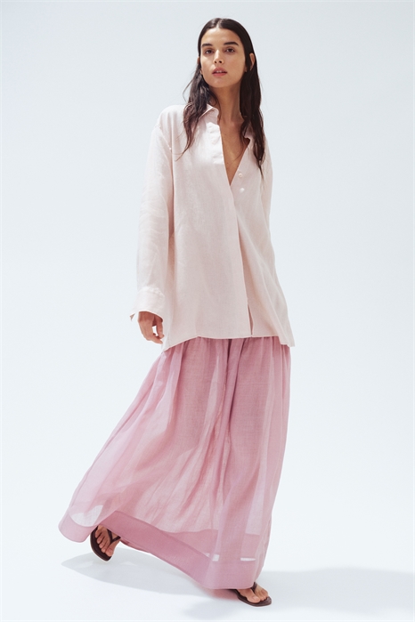 Льняная рубашка 1269234002 - Фото 13622636