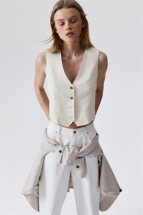 Приталенный костюмный жилет 1268440002 - Фото 13624706