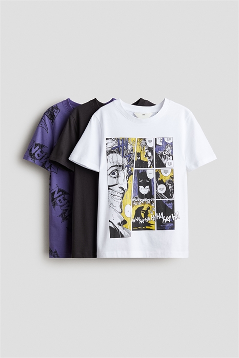 Футболки из хлопка с принтом в количестве 3 штук 1256420003 - Фото 13627439