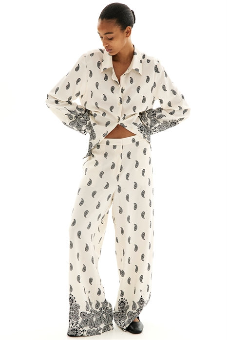 Брюки из узорчатой саржи 1261237001 - Фото 13631547