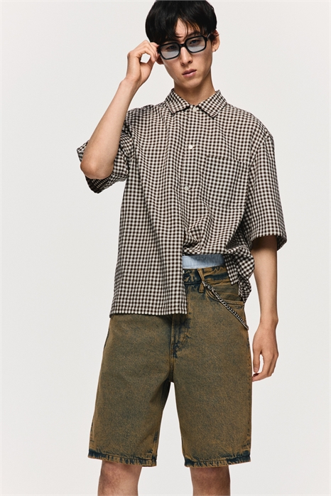 Расслабленные джинсовые шорты 1276493002 - Фото 13631661