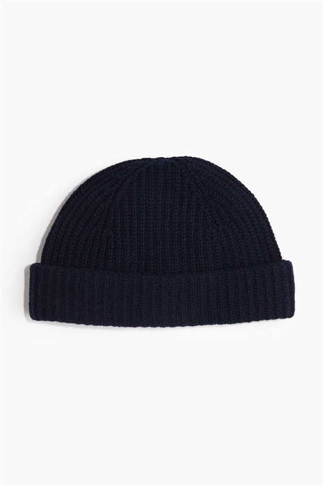 Шапка из шерстяной смеси с ребристой вязкой 1244645003 - Фото 13633988