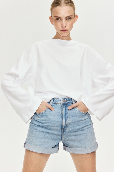 Джинсовые шорты Mom Ultra High 1204752008 - Фото 13634814