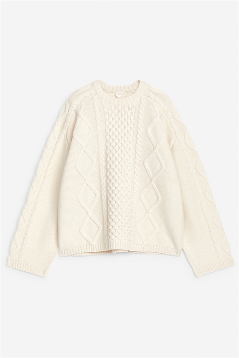 Шерстяной джемпер с вязаным узором 1235867001 - Фото 13635716