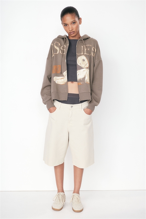 Зип худи оверсайз с принтом 1227730011 - Фото 13637663