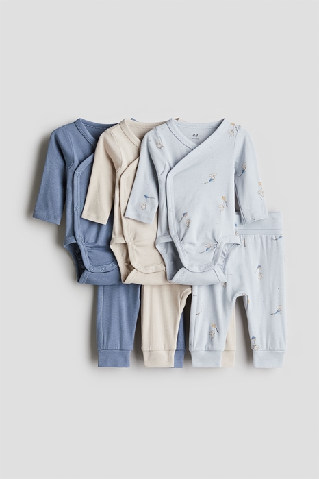 Комплект из 6 предметов: боди и брюки 1022957026 - Фото 13639487