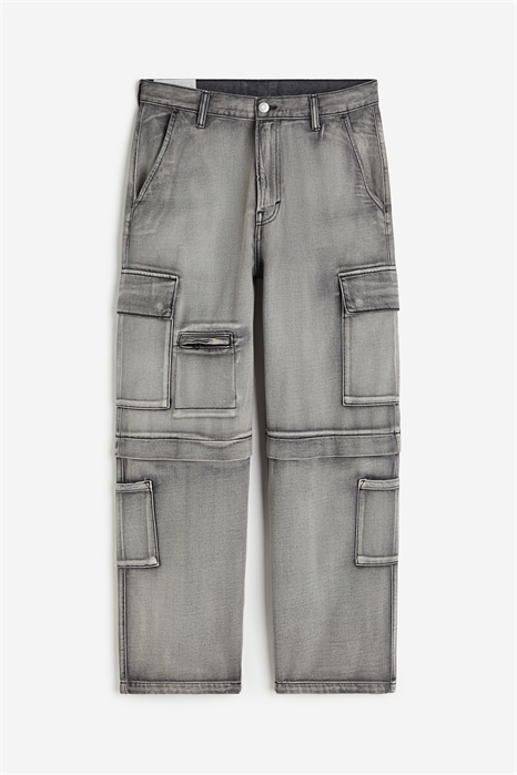 Джинсы-карго свободного кроя 1182102004 - Фото 13639536
