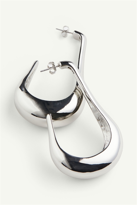 Длинные серьги-обручи 1230462002 - Фото 13639620