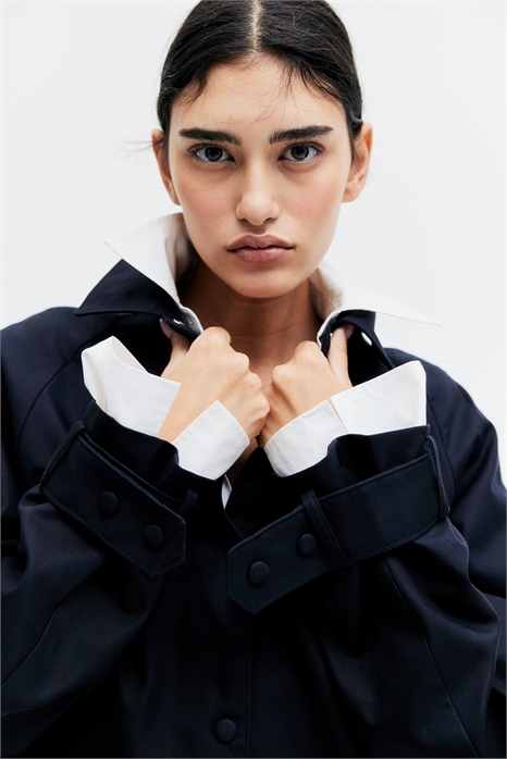 Куртка из саржи с воротником 1268826002 - Фото 13640350