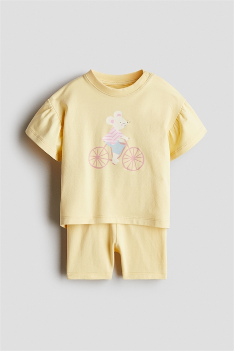 Комплект из двух частей, выполненный из хлопкового джерси 1269002008 - Фото 13640844