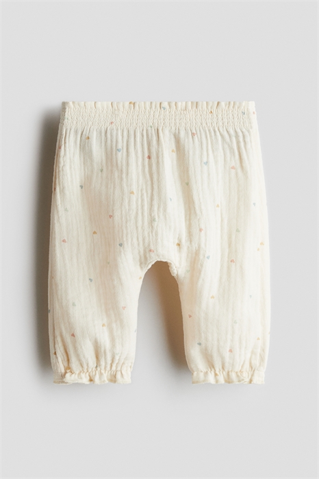 Брюки из хлопкового муслина 1278129001 - Фото 13642838