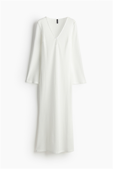 Трикотажное платье с вязаным узором 1232394001 - Фото 13644117