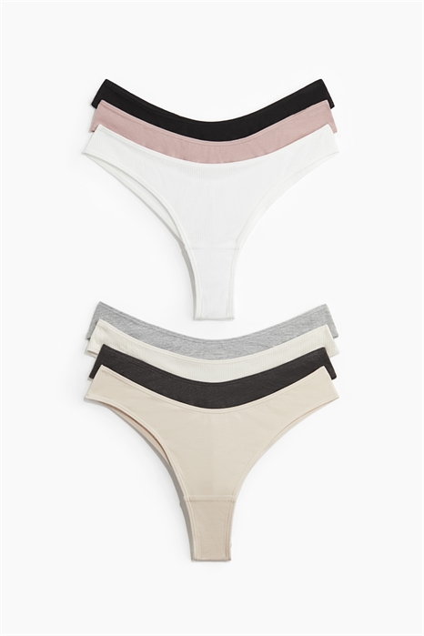 Хлопковые трусы-бразильяна, 7 штук 1237467004 - Фото 13644143