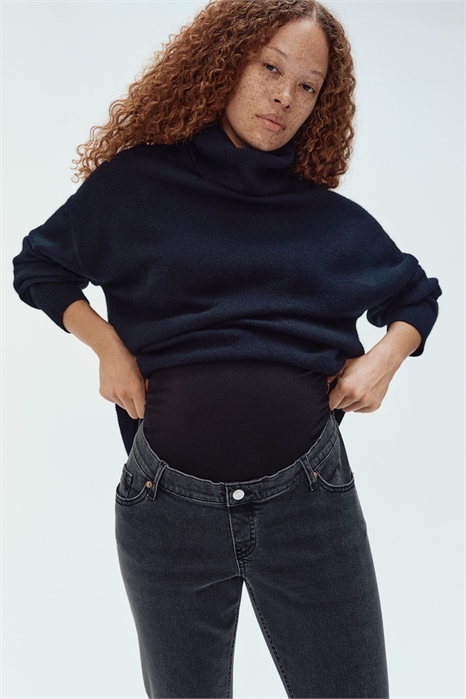 Зауженные джинсы по щиколотку MAMA 1236275004 - Фото 13645141