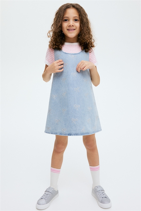 Украшенное джинсовое платье 1260994001 - Фото 13645817