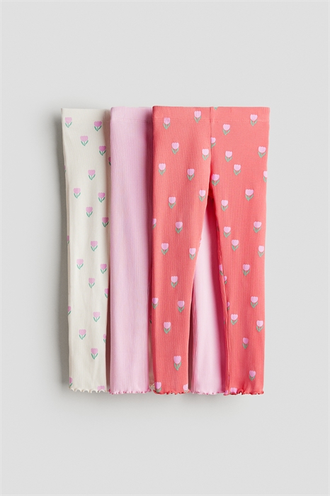 Леггинсы из ребристого хлопка 3 шт. 1247932007 - Фото 13646334