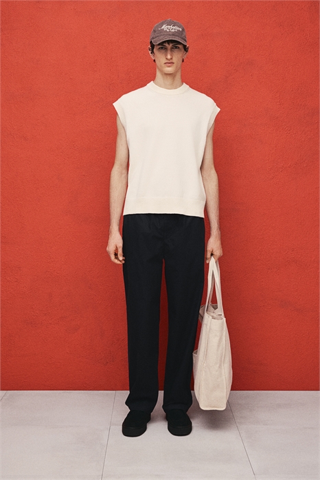 Брюки из поплина с расслабленной посадкой 1259394002 - Фото 13646386