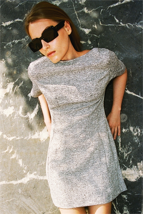 Мини-платье с вырезом-лодочкой 1265563001 - Фото 13646429