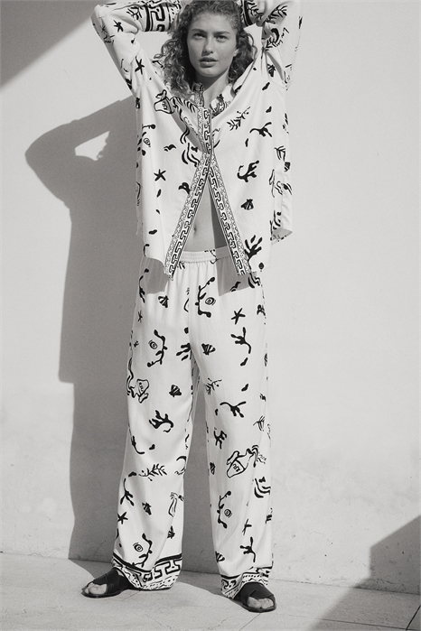 Брюки из льняной смеси 1273614001 - Фото 13646490