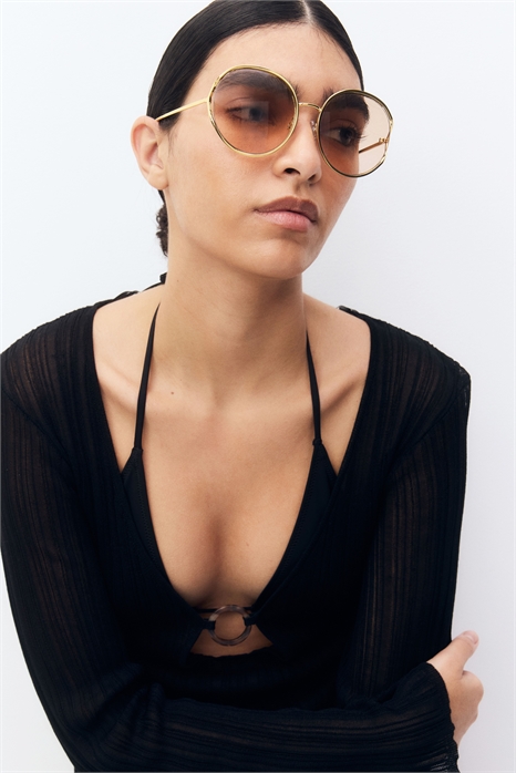 Круглые солнцезащитные очки 1281818002 - Фото 13646515