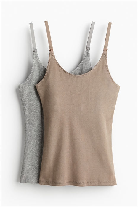 Топы на бретельках для кормления MAMA 2 шт. 1225814002 - Фото 13647202