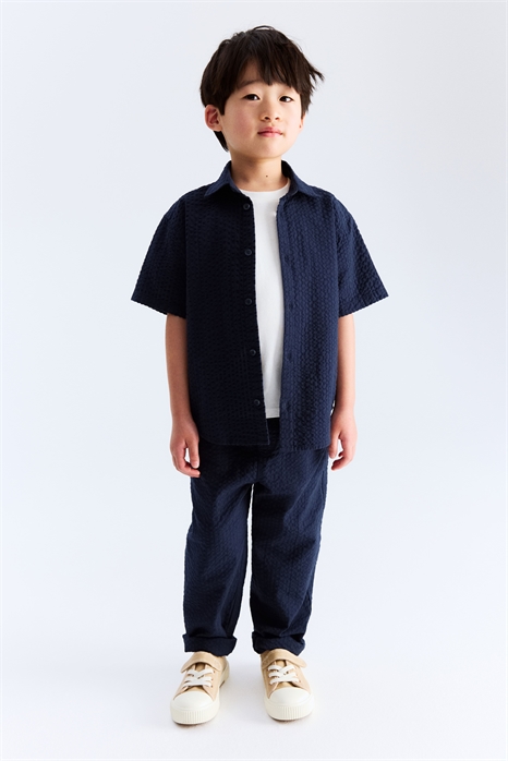 Брюки из хлопкового трикотажа 1265442003 - Фото 13647407