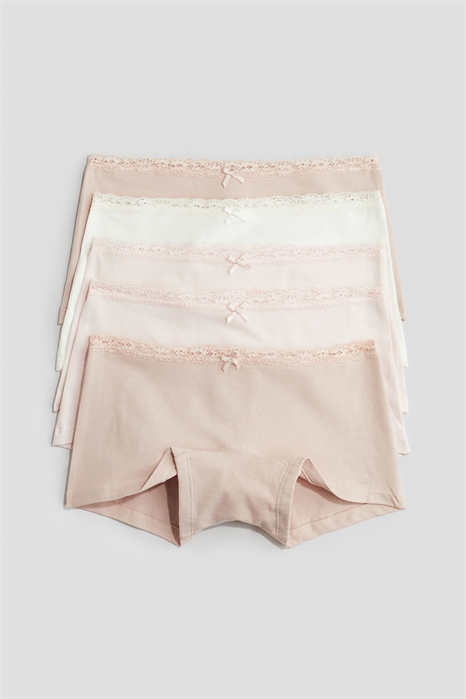 Хлопковые трусы-шорты, 5 штук 0561307114 - Фото 13648923